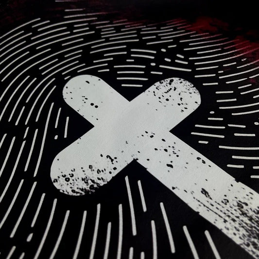 Camiseta Masculina Preta Digital Cruz