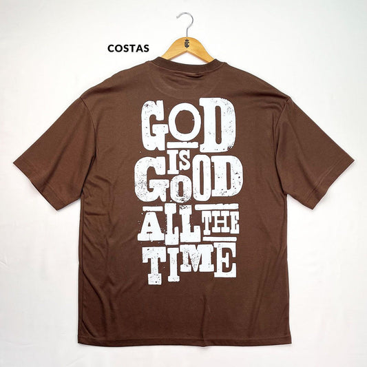 Oversized Marrom Full God Is Good All The Time